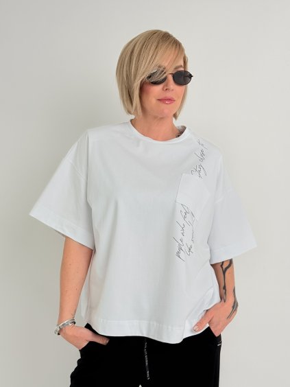 Bílé triko SHINE