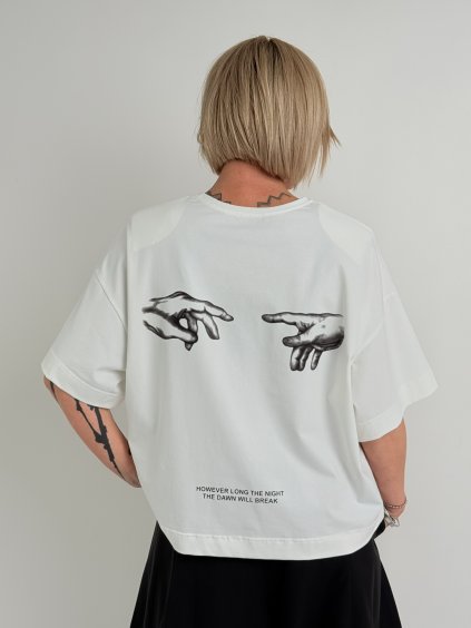 Smetanové triko REPLAY