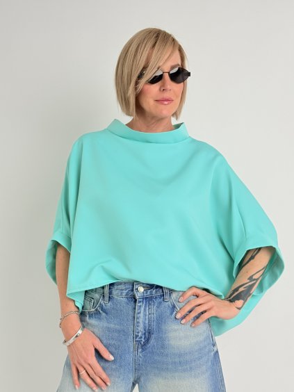 Tyrkysová tunika KIMONO