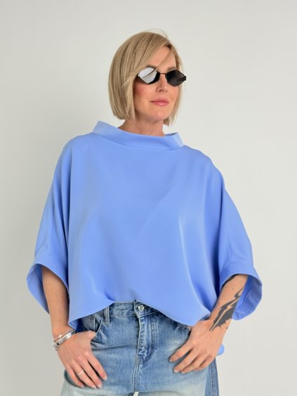 Světle modrá tunika KIMONO
