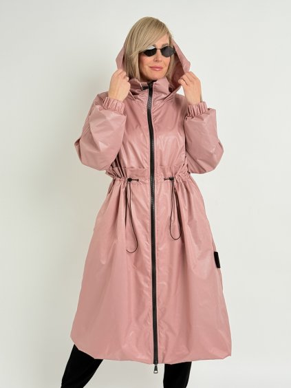 Starorůžový kabát RISK