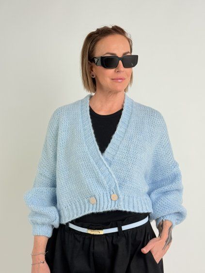 Světle modrý svetr SCOT