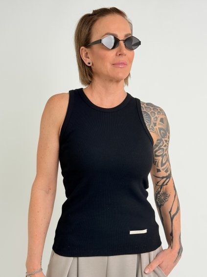 Černé tílko EDMOND 7622