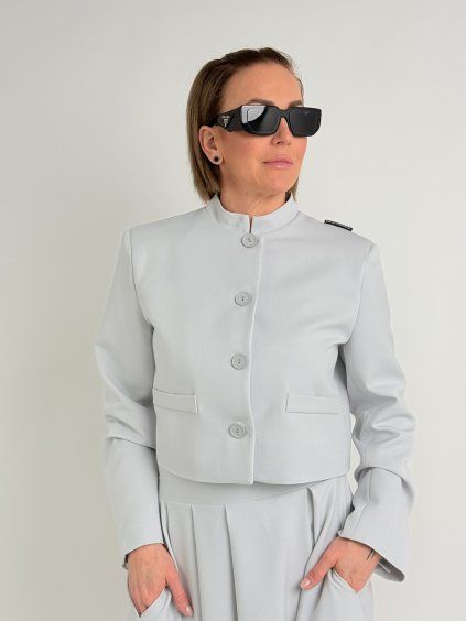 Světle šedé sako EASY