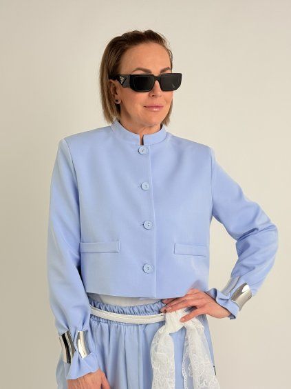 Světle modré sako EASY