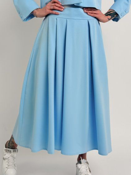 Světle modrá sukně AURA