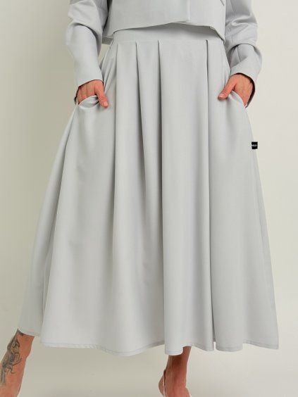 Světle šedá sukně AURA