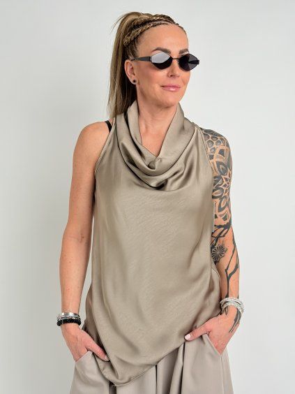 Taupe top ADINA