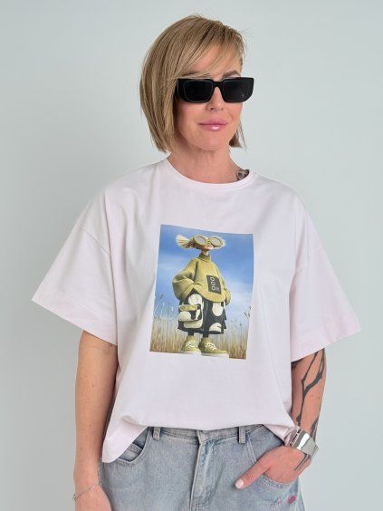 Růžové triko LINDA