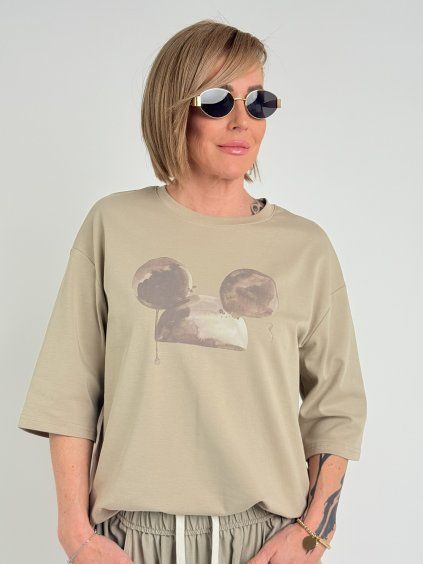 Béžové triko RIVER