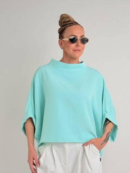 Tyrkysová tunika KIMONO