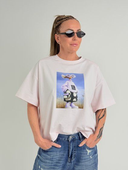 Růžové triko LINDA