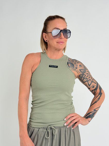 Khaki tílko ACTIVE