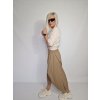 Béžová kalhotová sukně Smart