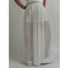Bílé plizované kalhoty Edan
