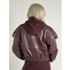 Bordó koženková bunda Moly