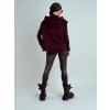 Bordó mikinová vesta ONE