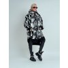 Stříbrno-černá bunda WARM