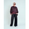 Vínové triko s kašmírem CARO