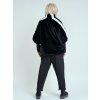 Černá plyšová bunda MIOS