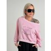 Růžová mikina RISK