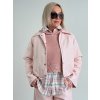 Baby pink koženková bunda VINTAGE