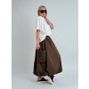 Hnědá sukně RUBBE
