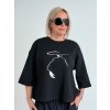 Černé triko MELODY 7071