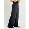 Černé široké kalhoty MOMENT