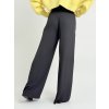 Černé široké kalhoty MOMENT