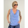 Světle modrý top CROSS