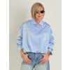 Světle modrá bunda SATEN