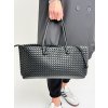Černá proplétaná kabelka CLARICE