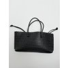 Černá proplétaná kabelka CLARICE