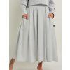 Světle šedá sukně AURA