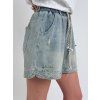 Modré džínové kraťasy SHORT-1096
