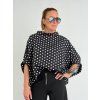 Černo-bílá tunika KIMONO