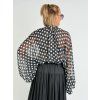 Bílo-černá košile DOTS