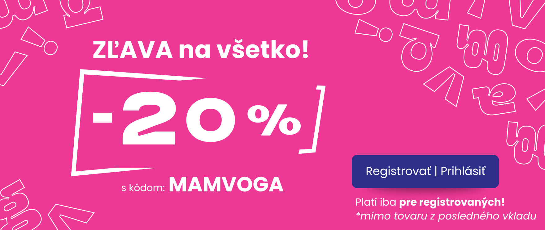Sleva na vše 20%