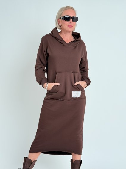 Hnedé šaty CASPER
