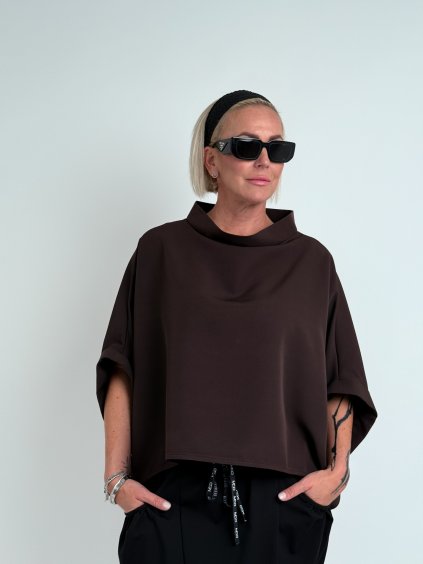 Čokoládová tunika Kimono