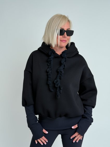 Čierna mikina CLARA