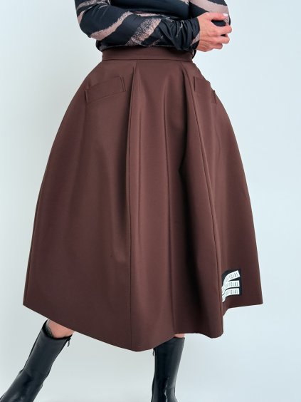 Hnedá sukňa BEHAVE