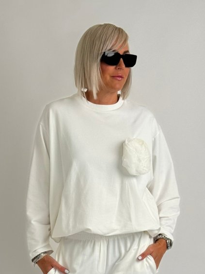 Krémová mikina TERESA