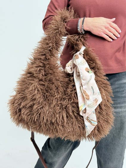 Kožušinová taška TEDDY (Farba Čierna)