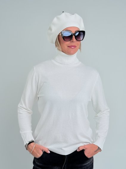 Krémový rolák EVELIN