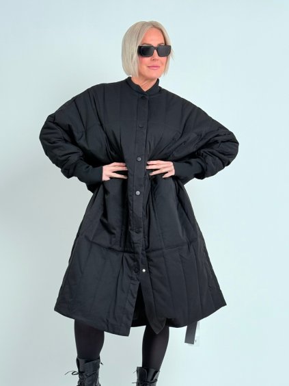 Čierny kabát ZINN (Farba Čierna, Veľkosť oblečenia UNI M-XXL)