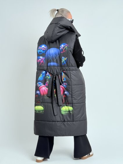 Čierna prešívaná vesta MISCH