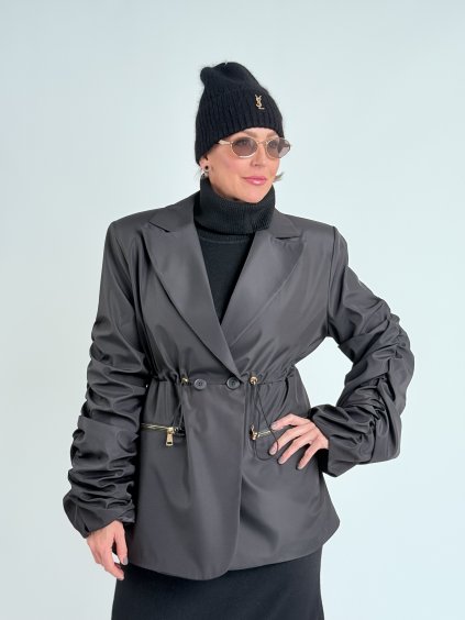 Čierna bunda MISSIS