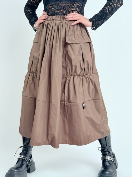 Hnedá sukňa GET OVER